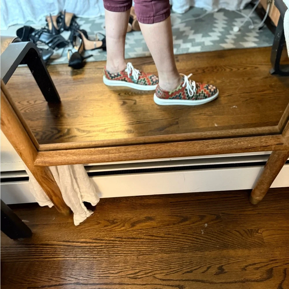 Armenian Rug Pattern Sneakers with White Laces size 9